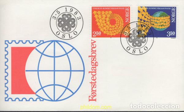 Sellos: 434502 MNH NORUEGA 1983 A&Ntilde;O MUNDIAL DE LAS COMUNICACIONES