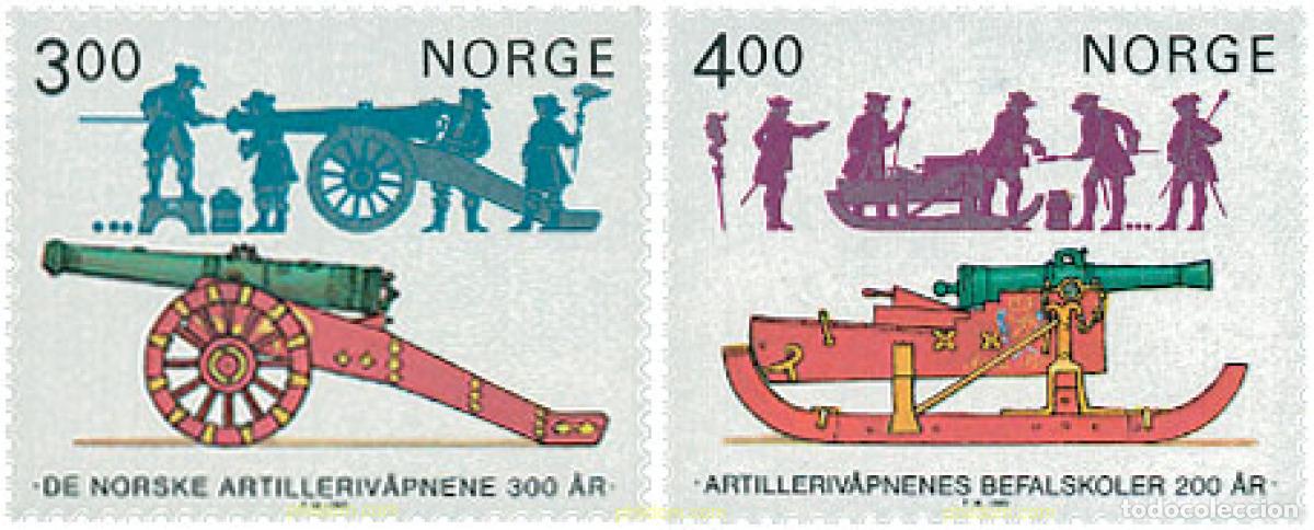Sellos: 102225 MNH NORUEGA 1985 3 CENTENARIO DEL FUERTE DE DE KONGSTEN