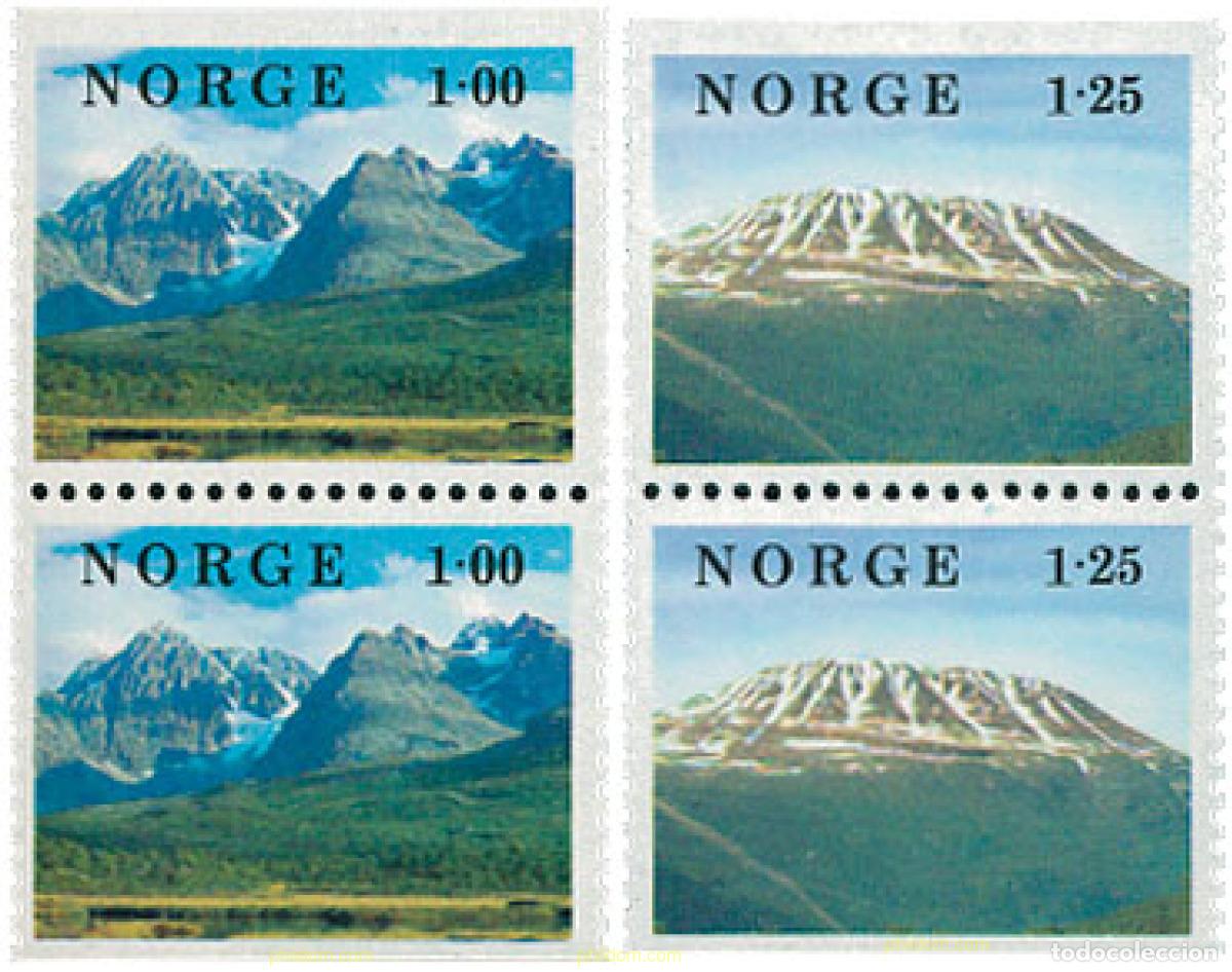 Sellos: 348315 MNH NORUEGA 1978 PAISAJES NORUEGOS