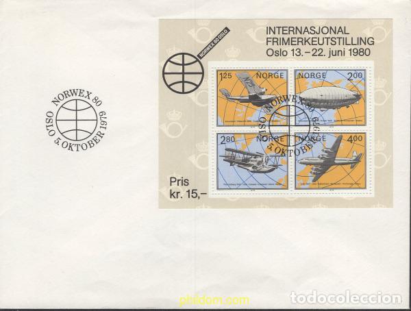 Sellos: 434482 MNH NORUEGA 1979 NORWEX 80. EXPSICION FILATELICA INTERNACIONAL