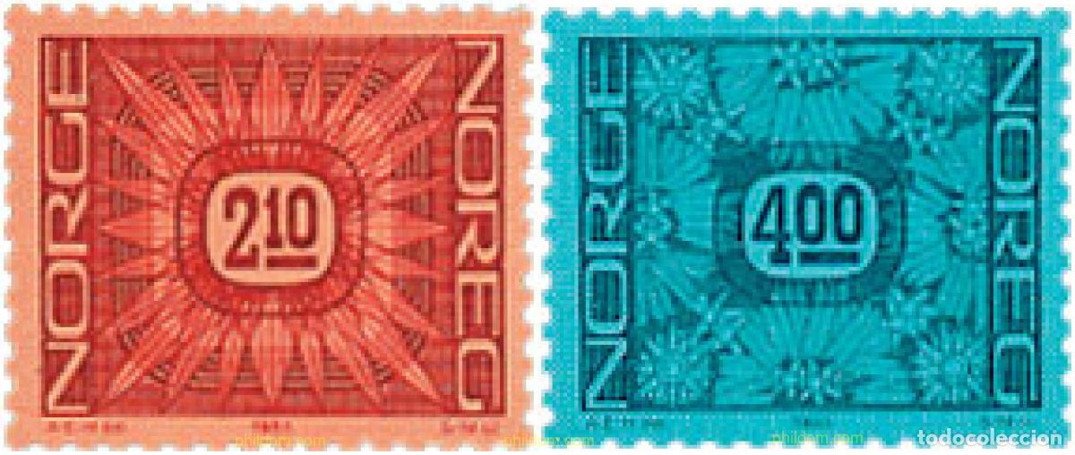 Sellos: 102248 MNH NORUEGA 1986 ORNAMENTOS