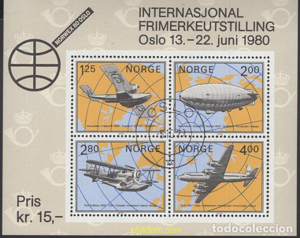 Sellos: 660516 USED NORUEGA 1979 NORWEX 80. EXPSICION FILATELICA INTERNACIONAL