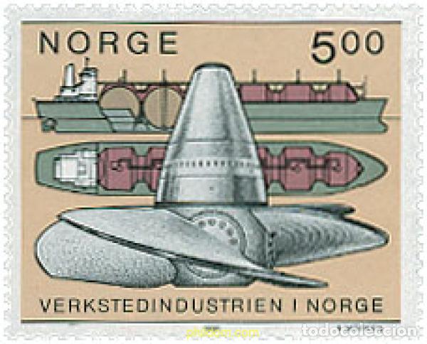 Stamps: 102288 MNH NORUEGA 1991 CENTENARIO DE LA INDUSTRIA MECANICA EN NORUEGA