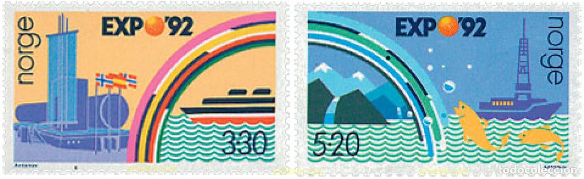 Timbres: 102300 MNH NORUEGA 1992 EXPO 92. EXPOSICION UNIVERSAL DE SEVILLA