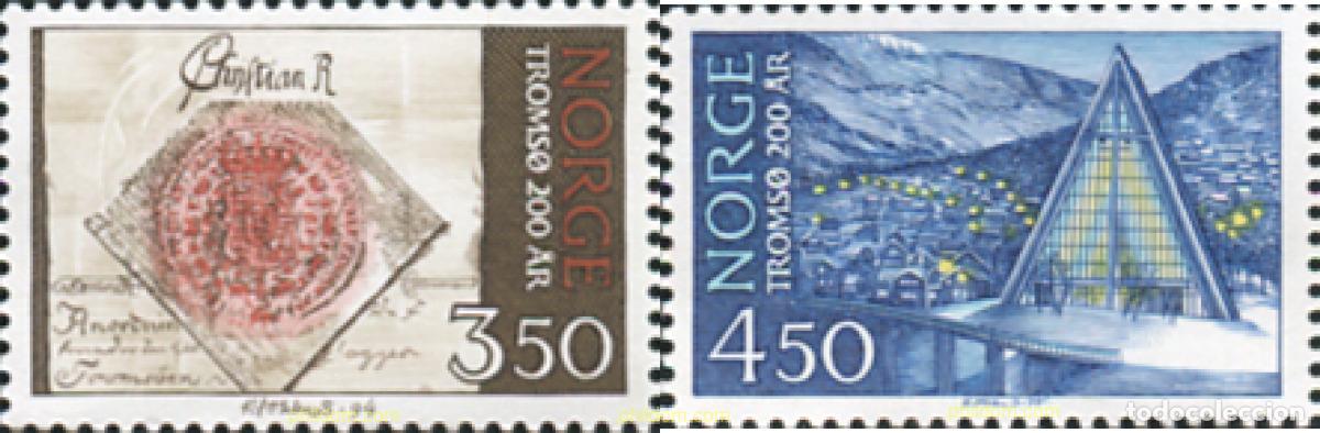 Timbres: 102319 MNH NORUEGA 1994 BICENTENARIO DEL PUEBLO DE TROMSO