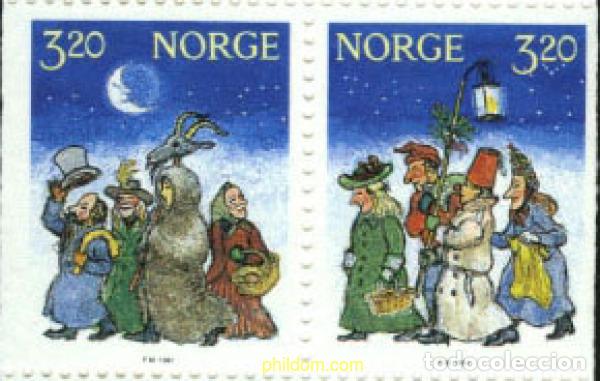 Timbres: 121613 MNH NORUEGA 1991 NAVIDAD