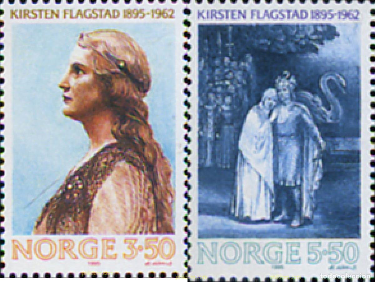 Timbres: 102336 MNH NORUEGA 1995 CENTENARIO DE KRISTEN FLAGSTAD