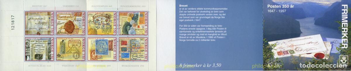 Sellos: 102346 MNH NORUEGA 1995 350 ANIVERSARIO DEL CORREO NORUEGO