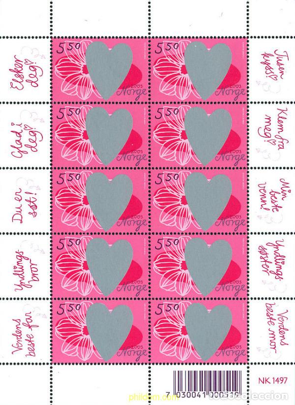 Sellos: 116701 MNH NORUEGA 2003 SAN VALENTIN