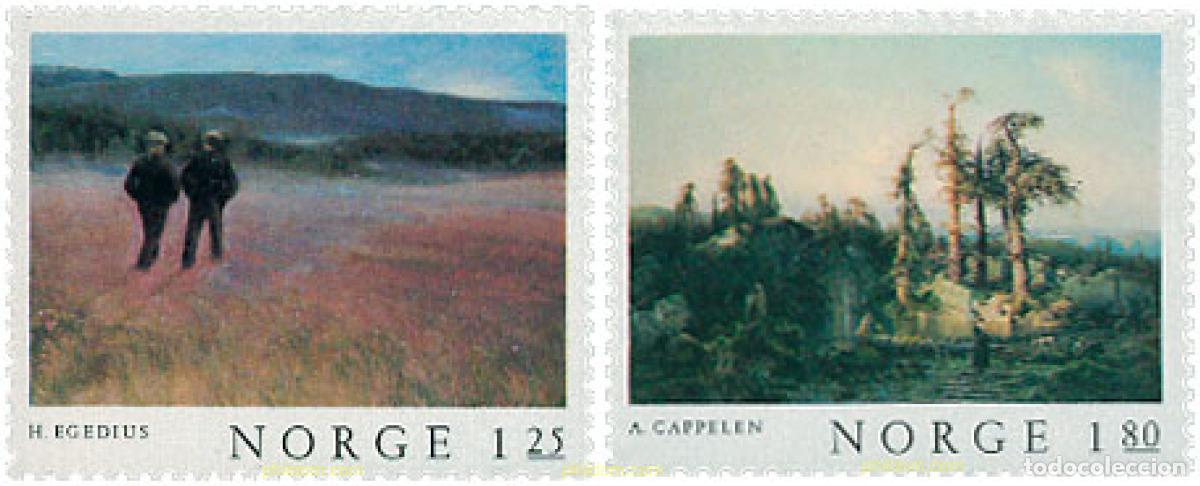 Briefmarken: 119281 MNH NORUEGA 1977 PINTURAS NORUEGAS CLASICAS