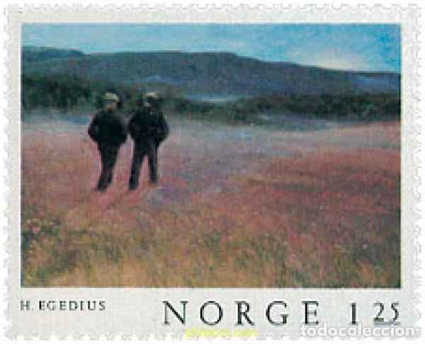 Timbres: 367069 MNH NORUEGA 1977 PINTURAS NORUEGAS CLASICAS