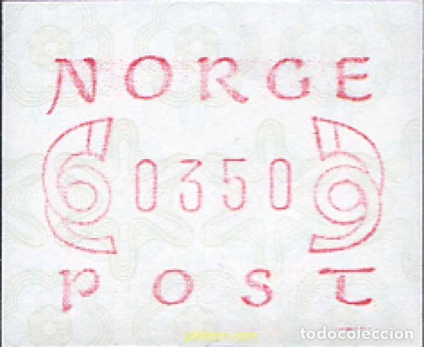 Timbres: 120784 MNH NORUEGA 1980 ETIQUETA DE FRANQUEO