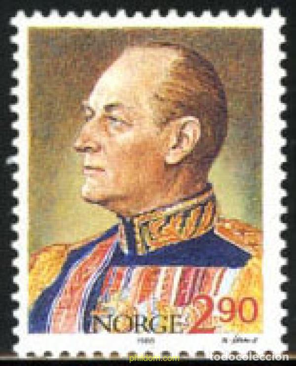 Timbres: 121551 MNH NORUEGA 1988 REY OLAV V