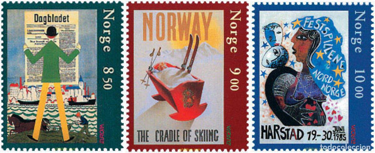 Sellos: 128611 MNH NORUEGA 2003 EUROPA CEPT. ARTE DEL CARTEL