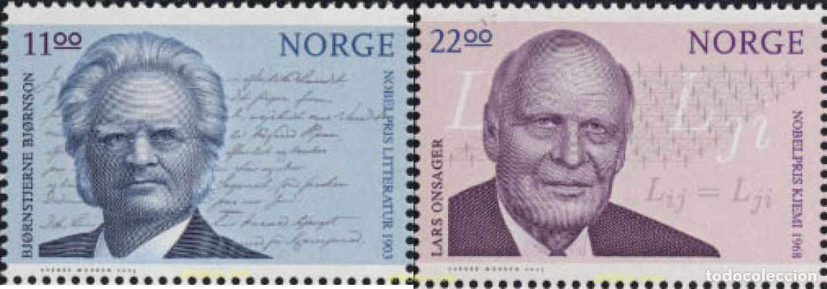 Sellos: 132953 MNH NORUEGA 2003 PREMIOS NOBEL