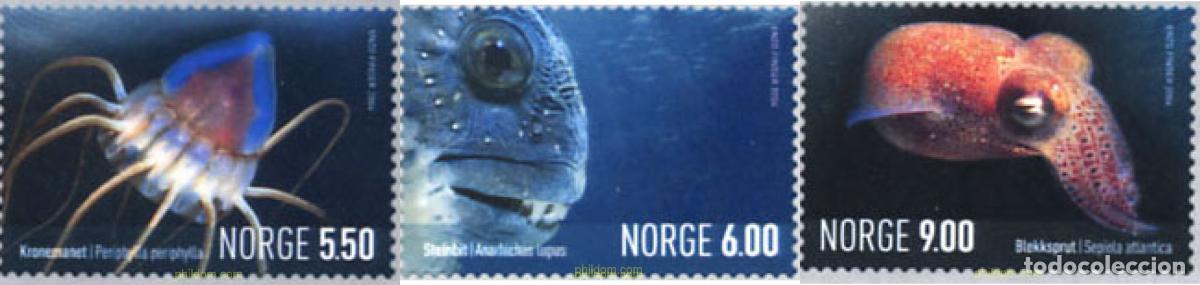 Sellos: 146139 MNH NORUEGA 2004 FAUNA MARINA