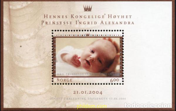 Sellos: 153383 MNH NORUEGA 2004 NACIMIENTO DE LA PRINCESA INGRID ALEXANDRA