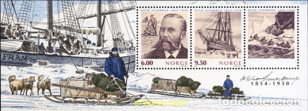 Sellos: 153381 MNH NORUEGA 2004 150 ANIVERSARIO DEL NACIMIENTO DE OTTO SVERDRUP