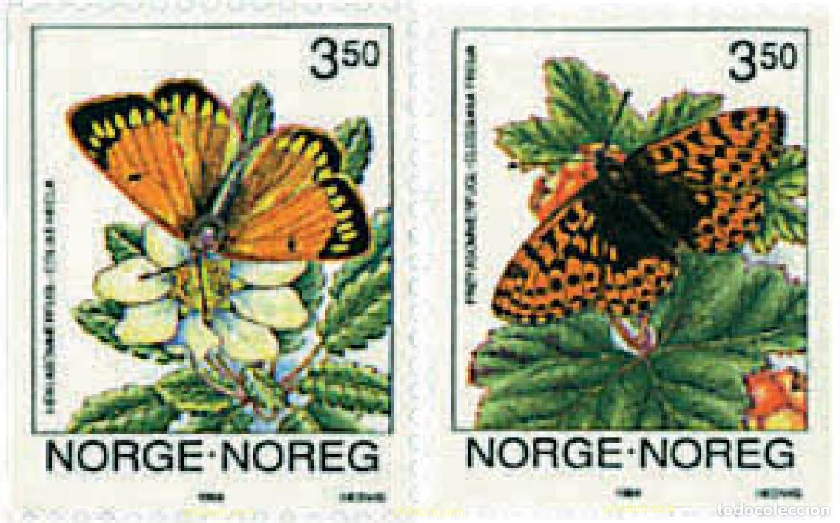 Sellos: 94902 MNH NORUEGA 1994 MARIPOSAS