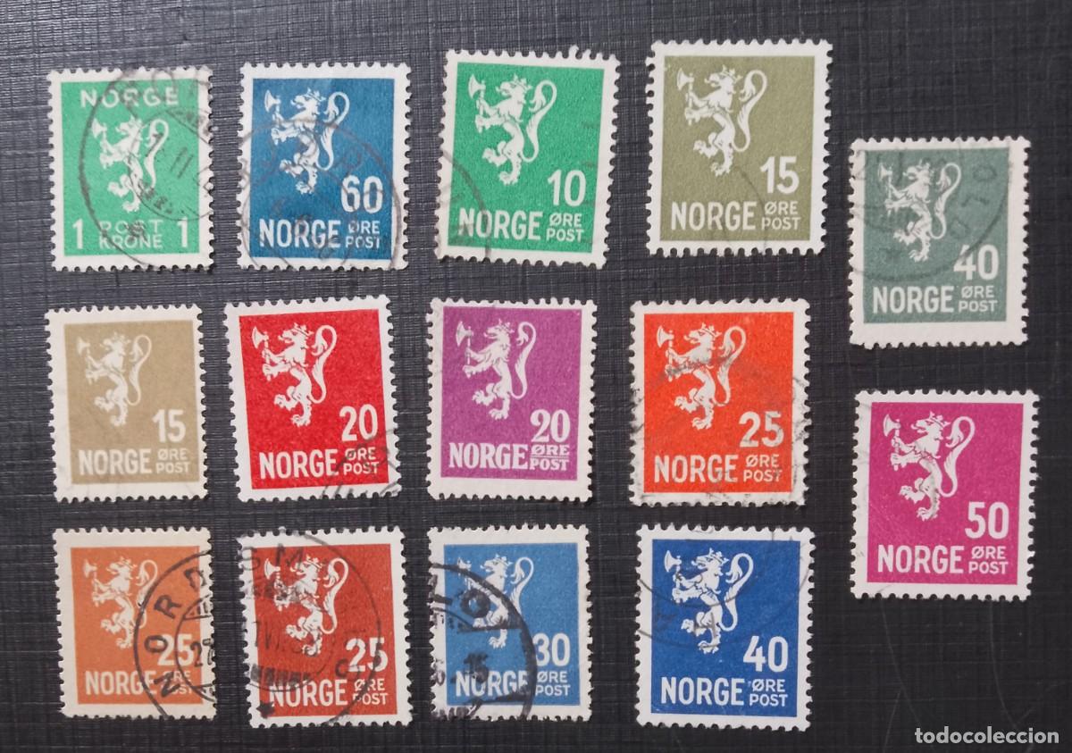 Sellos: LOTE 14 SELLOS DIFERENTES - ESCUDO NACIONAL, LE&Oacute;N