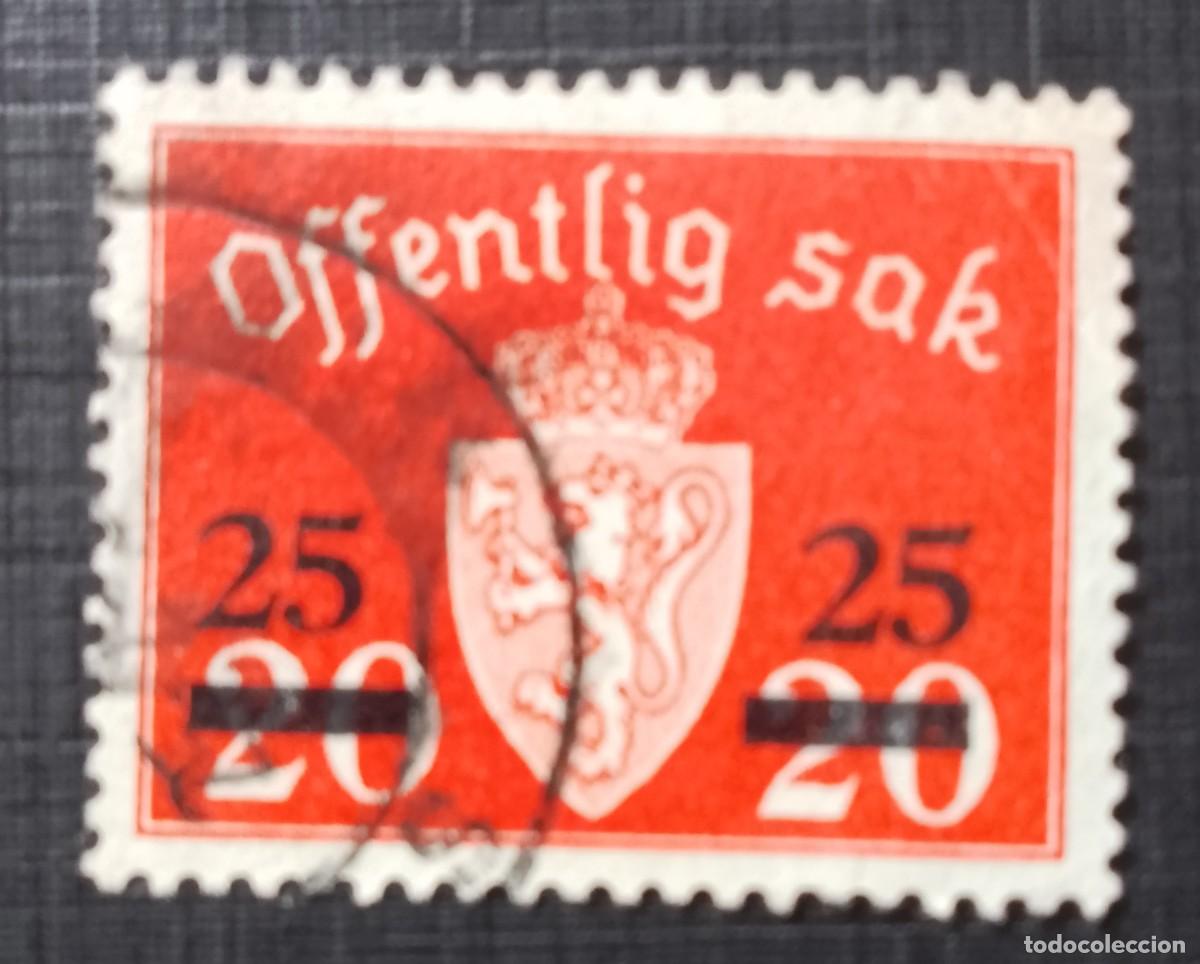 Sellos: V/F 20 OFFENTLIG SAK - ASUNTO P&Uacute;BLICO, ESCUDO REAL - SOBRECARGADO: 25