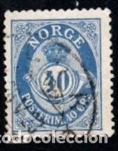 Sellos: Noruega. Corneta y Numero. 1921-29. YT-812. Usado.
