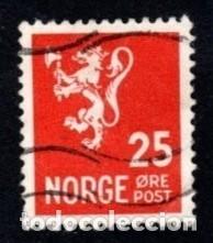 Sellos: Noruega. Le&oacute;n. 1947-49. YT-289. Usado.