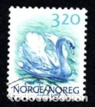Sellos: Noruega. Cisne. 1990. YT-997. Usado.