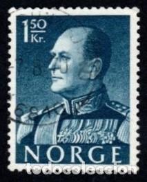 Sellos: Noruega. Rey Olav V. 1969. YT-552. Usado.