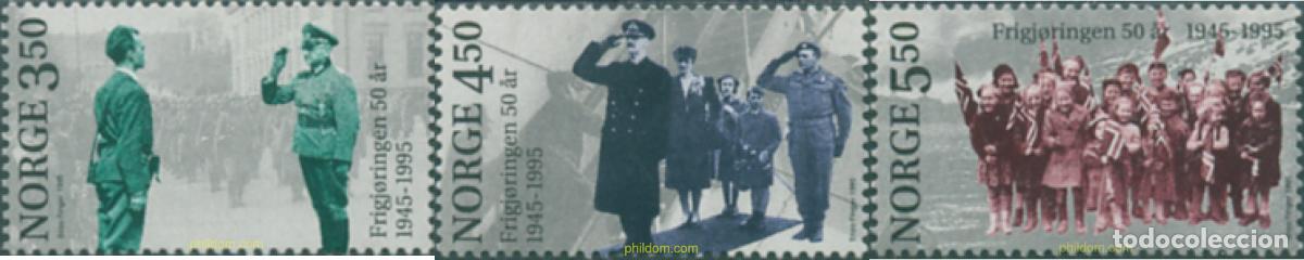 Sellos: 102333 MNH NORUEGA 1995 50 ANIVERSARIO DE LA LIBERACION DE NORUEGA