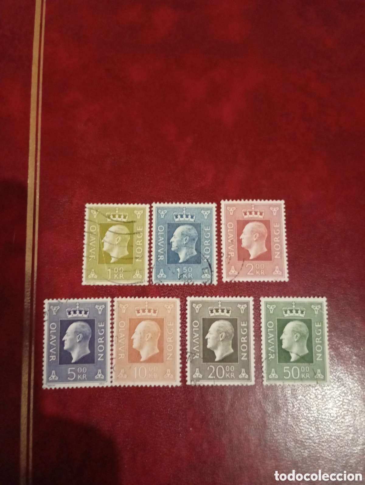 Sellos: Noruega # 537-43 valor Scott $44,00