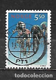 Sellos: 1993: Campeonatos mundiales en Noruega - Ciclismo en Oslo y Hamar (usado)