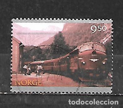 Sellos: 2004: 150 Aniversario del ferrocarril noruego - Locomotora Diesel Di 3.619 (usado)