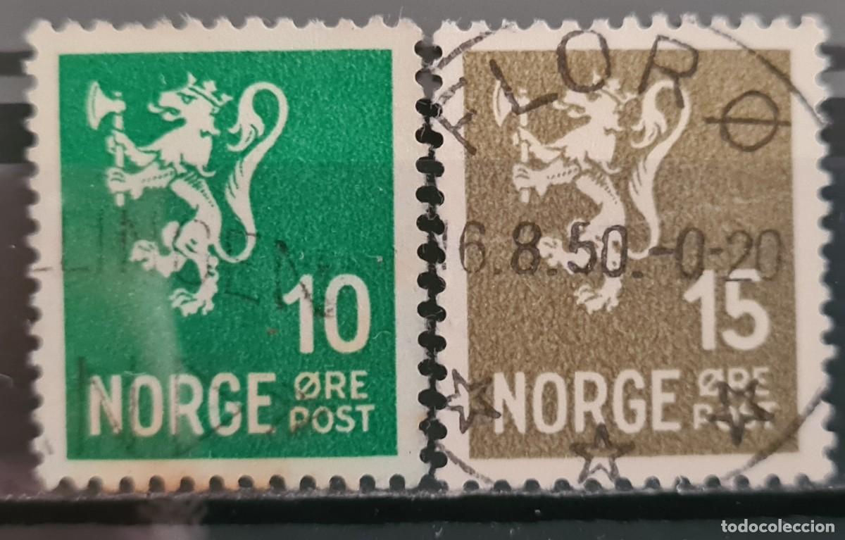 Sellos: Serie de sellos usados de Noruega 1926-29