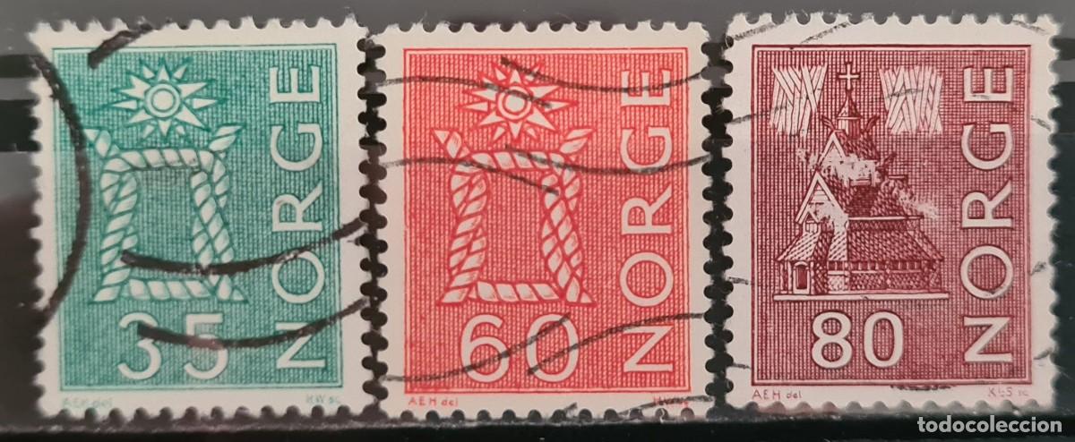 Sellos: Serie de sellos usados de Noruega 1962-65
