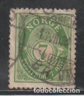 Sellos: NORUEGA // YVERT 92 A // 1921-29 ... USADO