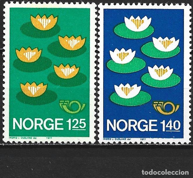 Sellos: NORUEGA YVERT NUM. 693/694 SERIE COMPLETA NUEVA SIN GOMA