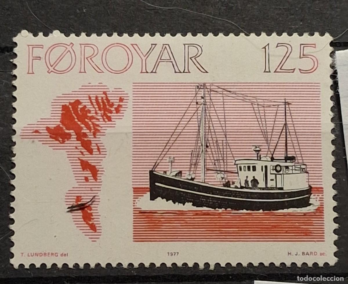 Sellos: NORUEGA, ISLAS FEROE, 1977, CAT.YT.19.