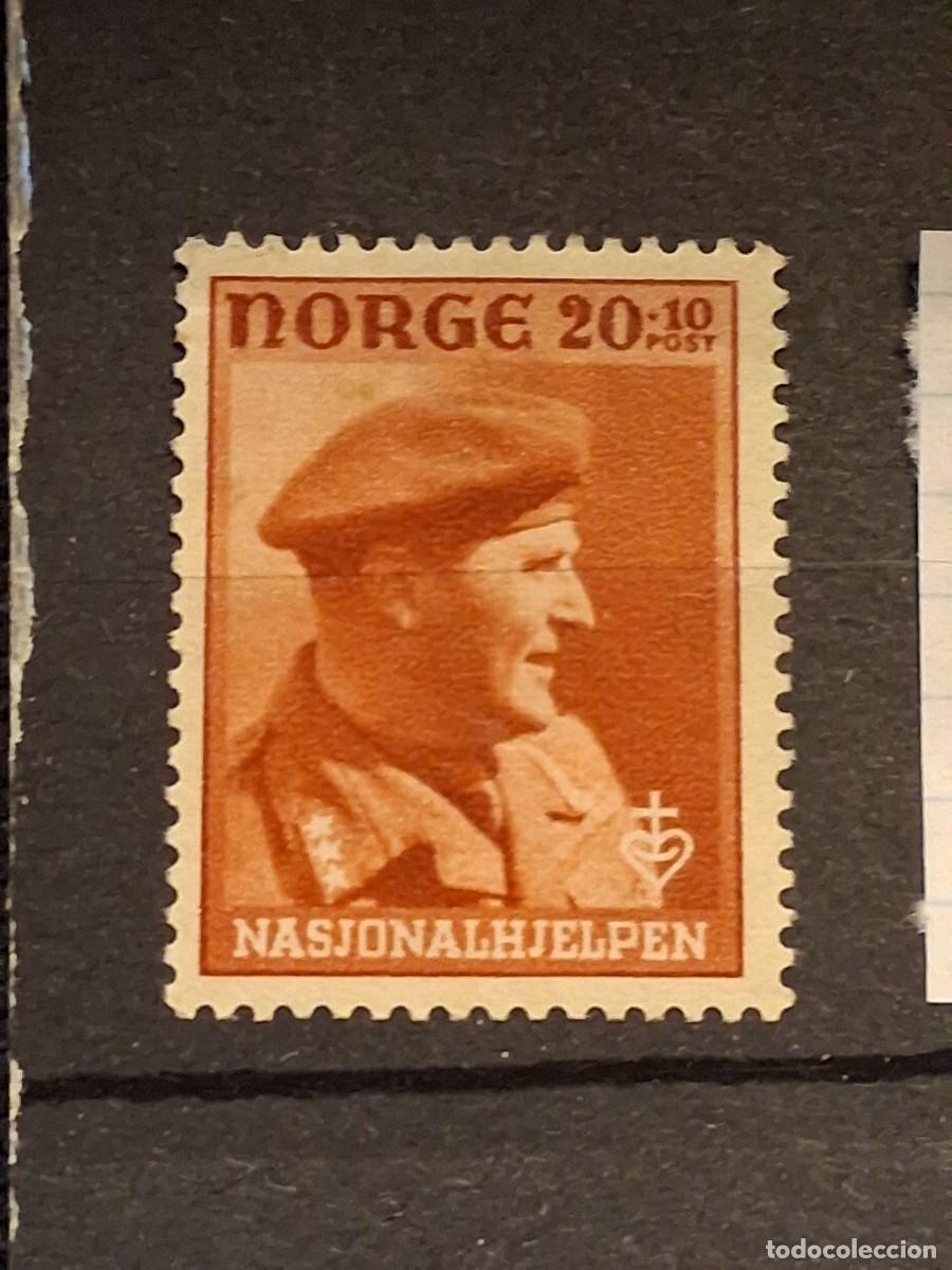 Sellos: NORUEGA, 1942, CAT.YT.282. GOMA MAL