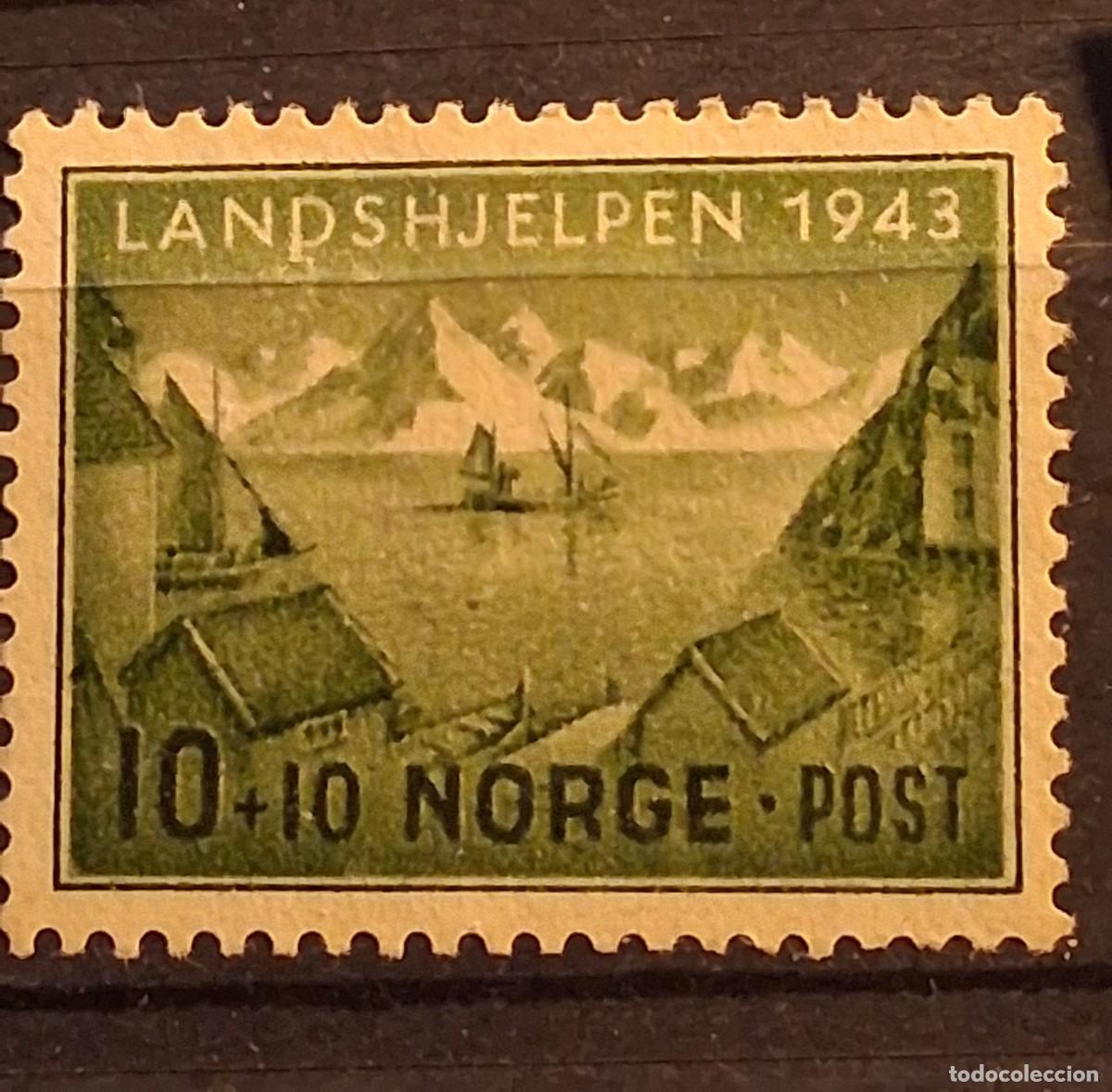 Sellos: NORUEGA, 1943, CAT.YT. 254.