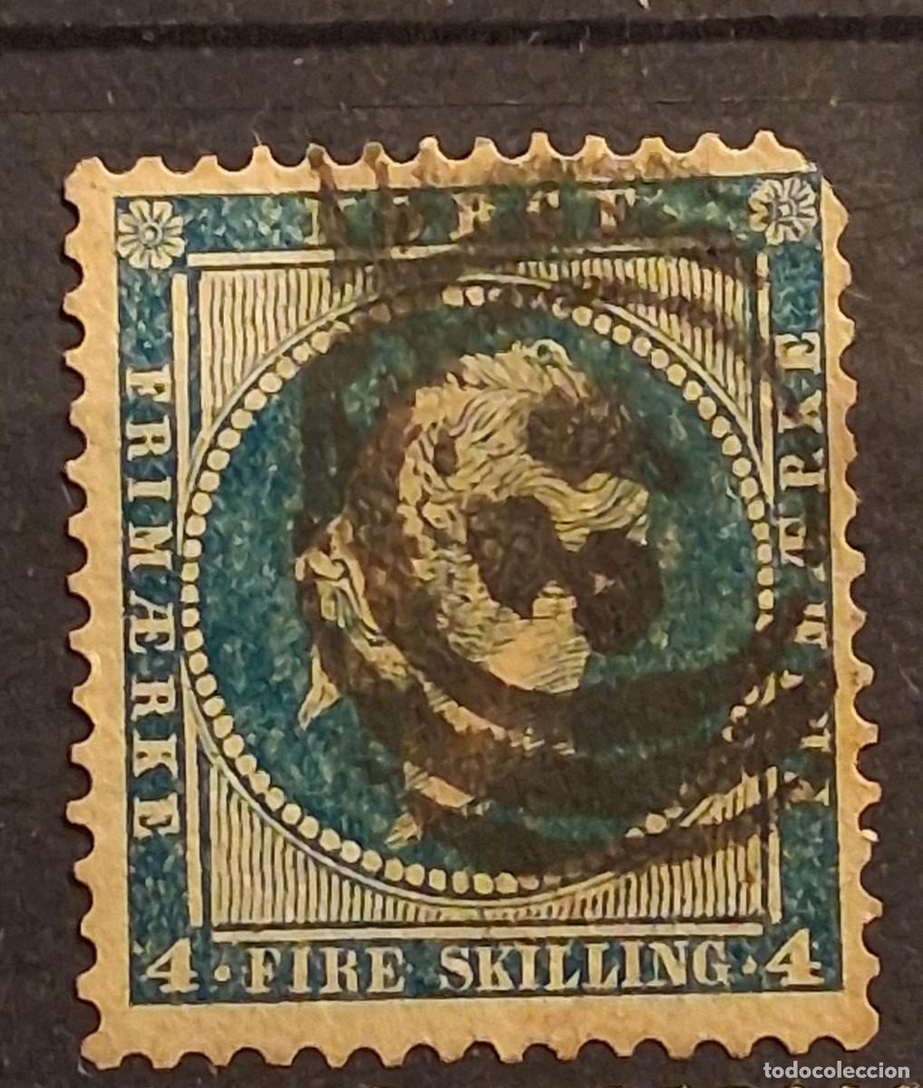 Sellos: NORUEGA, 1856, CAT.YT. 4.