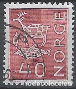 Sellos: NORUEGA 1963-67 - PINTURAS RUPESTRES, CARM&Iacute;N - USADO