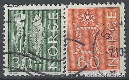 Sellos: NORUEGA 1964-75 - S.B&Aacute;SICA, S.COMPLETA - USADOS