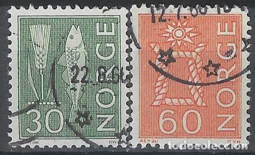 Sellos: NORUEGA 1964-75 - S.B&Aacute;SICA, S.COMPLETA - USADOS