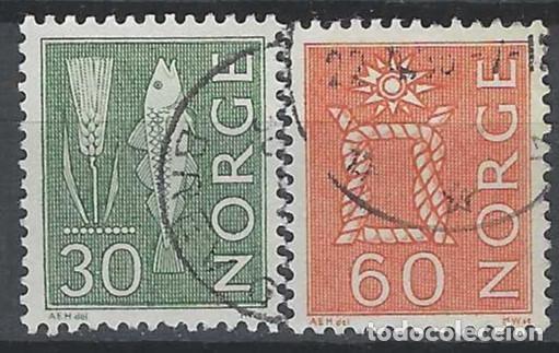 Sellos: NORUEGA 1964-75 - S.B&Aacute;SICA, S.COMPLETA - USADOS