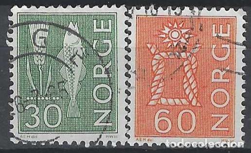 Francobolli: NORUEGA 1964-75 - S.B&Aacute;SICA, S.COMPLETA - USADOS
