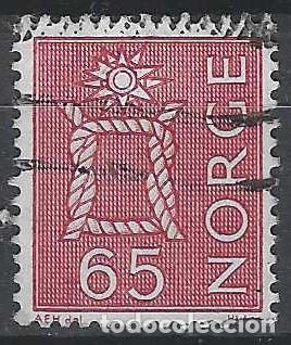 Francobolli: NORUEGA 1968 - S.B&Aacute;SICA, NUDO MARINO, ROJO - USADO
