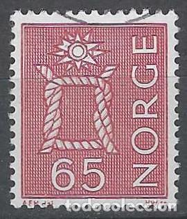 Francobolli: NORUEGA 1968 - S.B&Aacute;SICA, NUDO MARINO, ROJO - USADO