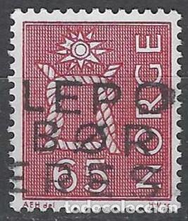 Selos: NORUEGA 1968 - S.B&Aacute;SICA, NUDO MARINO, ROJO - USADO