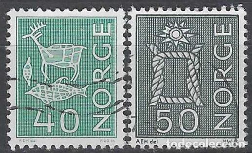 Sellos: NORUEGA 1968 - S.B&Aacute;SICA, S.COMPLETA - USADOS